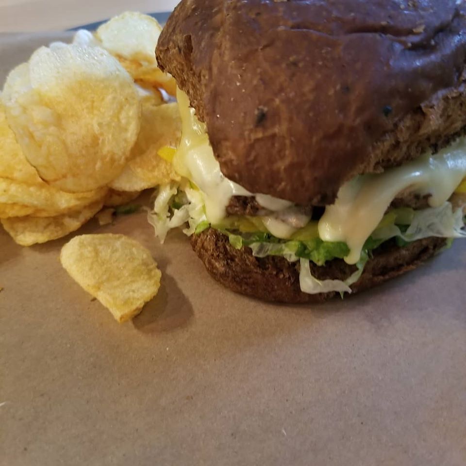 Spent grain burger